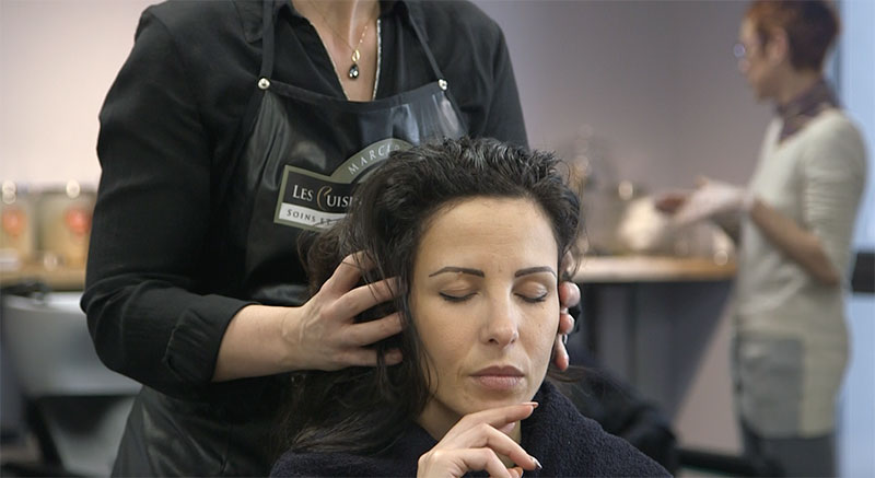 Massage cuir chevelu Marcapar